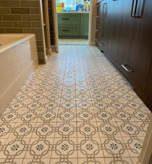 Bathroom Floor Tile Installation